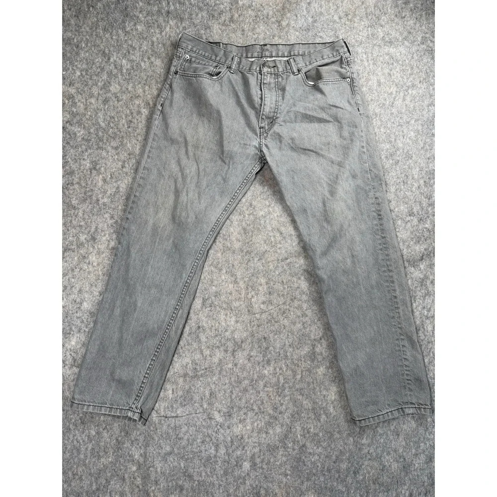 Levi‎ Strauss & Co 508 Mens Size 36x30 Denim Jeans Gray Straight Leg